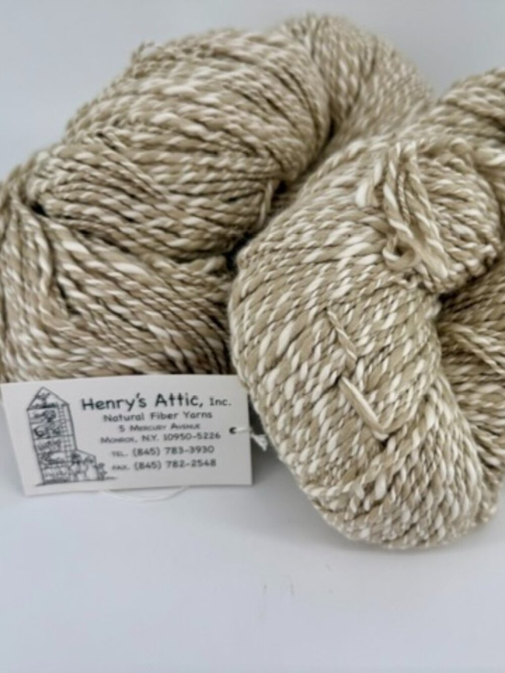 Henry’s Attic Inca Cotton Organic Bulky Yarn Natural Taupe Oz – 2 Large Skeins